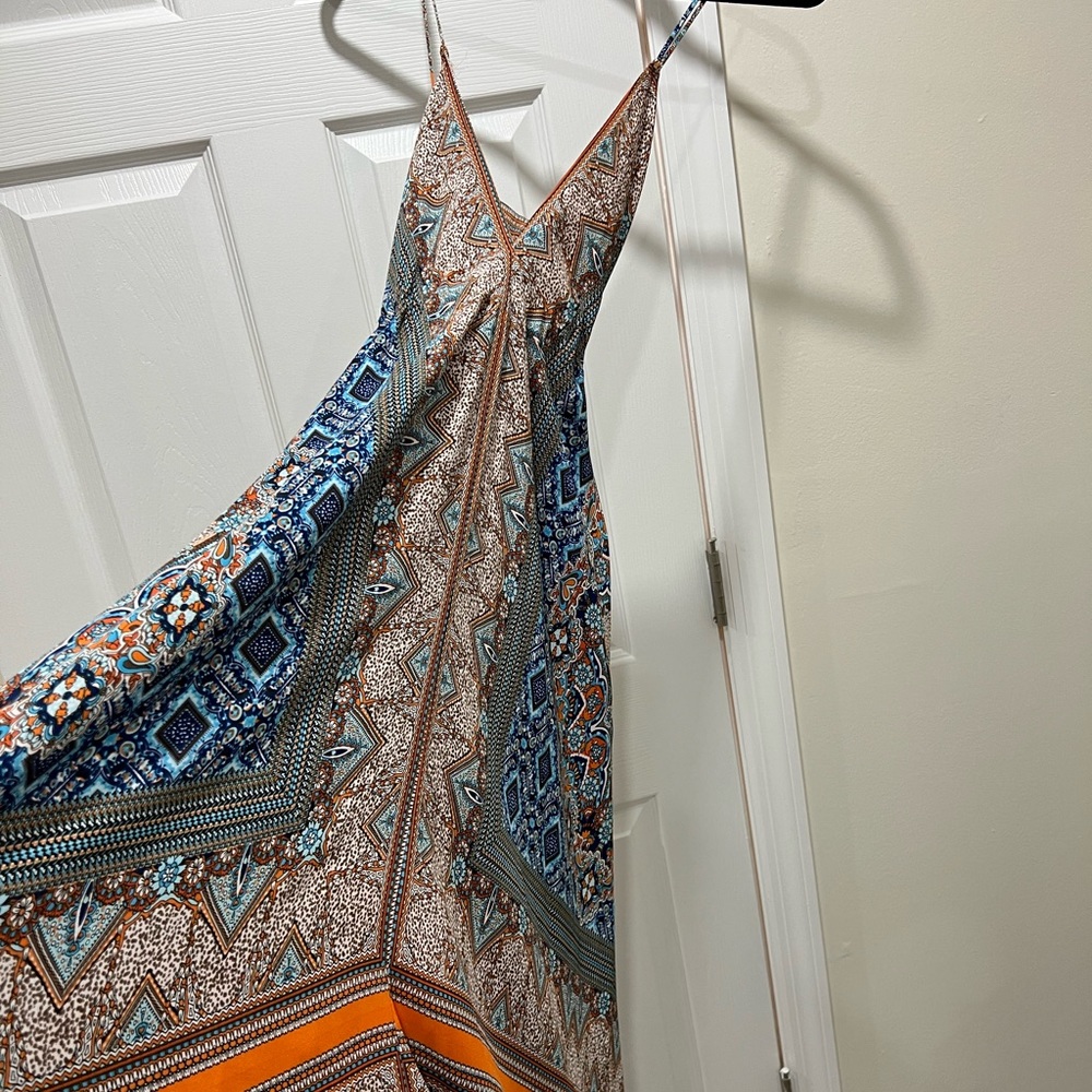 PRINTED MAXI DRESS - Picture 6 of 8